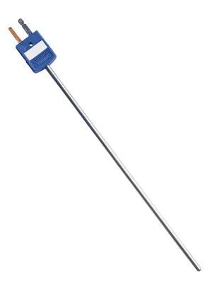 Ověřený Thermocouple Probes with Molded Miniature Connectors - Thermocouple type KDiameter 1,6 mm (1/16")Measuring end type ungroundedLenght 30 cm (12")Sheath material Stainless Steel 304
