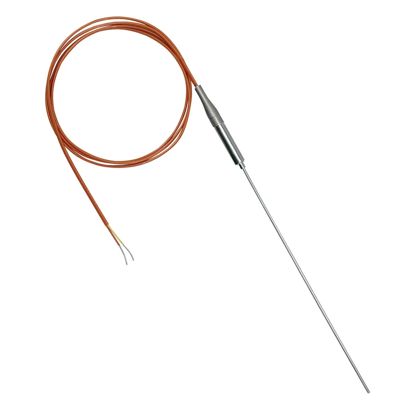 Objednat Nyní Transition Joint Thermocouple Probes Type J, K, T, E - Thermocouple type KDiameter 1,6 mm (1/16")Measuring end type ungroundedLenght 15 cm (6")Sheath material Inconel® 600