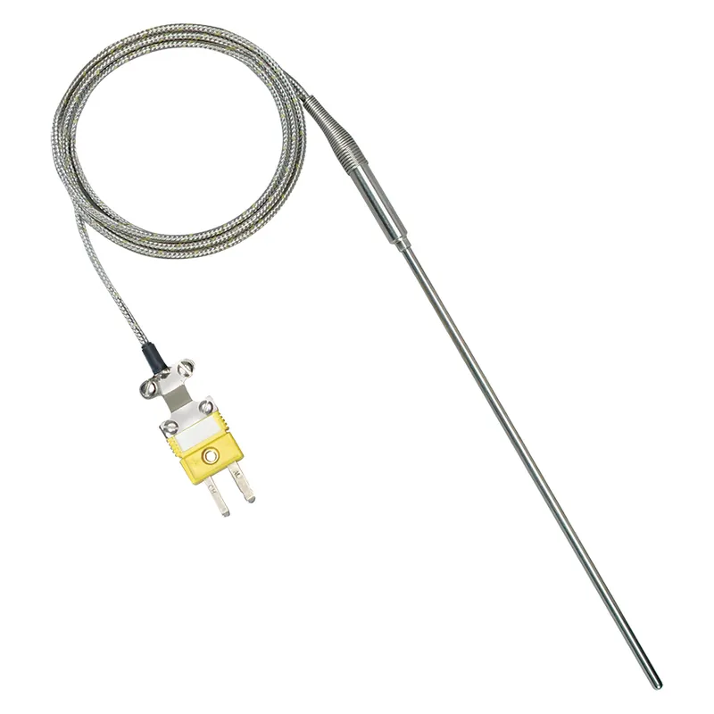 Oblíbený TJ36 Thermocouple Probes with Stainless Steel Overbraid - Thermocouple type KDiameter 3,2 mm (1/8")Measuring end type exposedLenght 60 cm (24")Sheath material Super OMEGACLAD™ XL