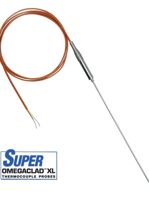 Autentický Sonda s přechodkou a pláštěm Super OMEGACLAD™XL - Typ termočlánku KPrůměr 1,6 mm (1/16")Typ měřícího konce uzemněný spojDélka 30 cm (12")