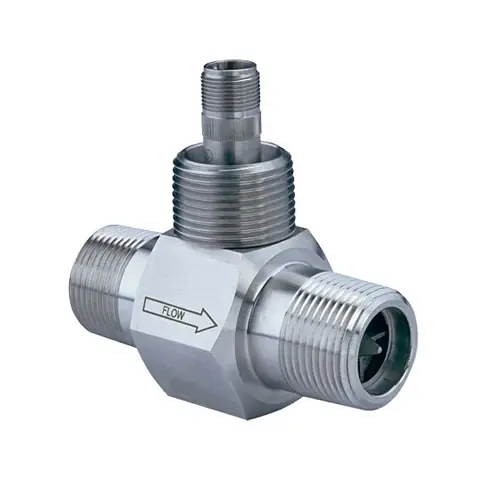 Odeslání Ihned Turbínkový průtokoměr s pulzním výstupem - K-faktor (Pulzy/Gal) 3300Rozměr procesního připojení 1/2"Typ procesního připojení NPT (samec)Maximální teplota 232°C
