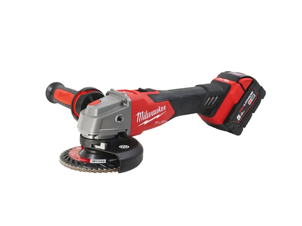 M18 FSAG125XB-502X aku úhlová bruska 125 mm RAPIDSTOP, 2× 5,0 Ah, HD Box MILWAUKEE 4933478430 Výprodej