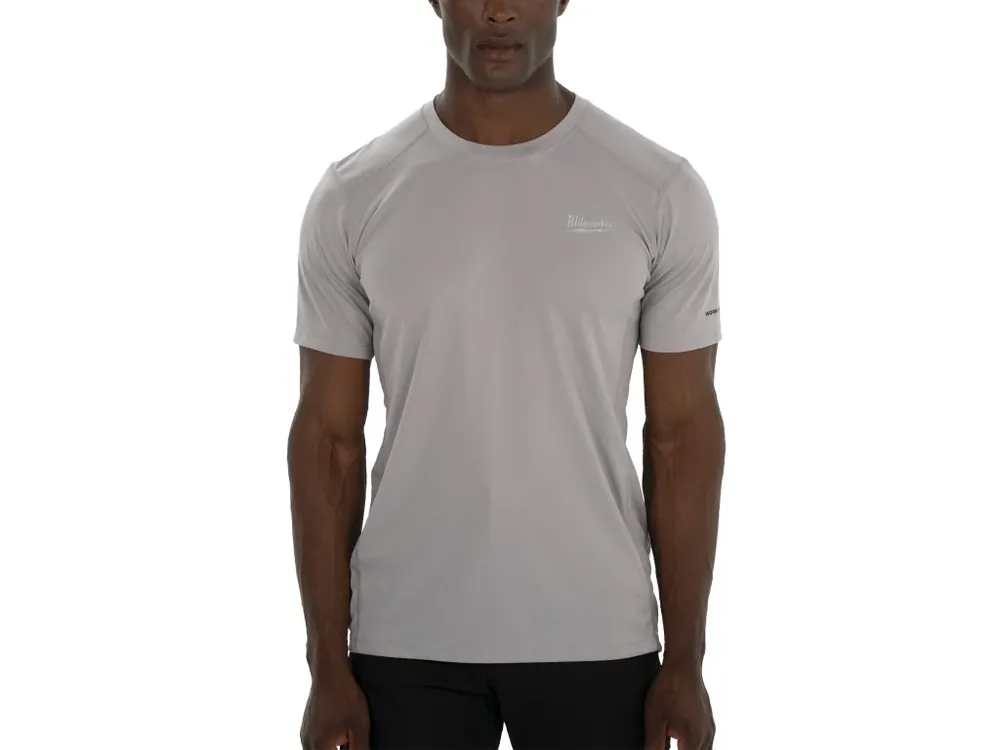 WWSSG pracovní funkční triko WORKSKIN™ s krátkým rukávem šedé velikost XXL 100% polyester 4933478198 MILWAUKEE Super Cena