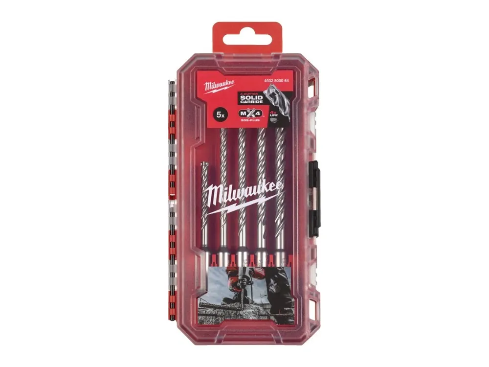 SDS-Plus MX4 čtyřbřitý vrták do betonu 5 ks 4932500064 MILWAUKEE Akce