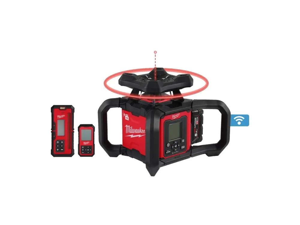 Nová Kolekce M18 RLOHV1200-501C Rotační laser 1200 m s automatickým sklonem 4933493204 MILWAUKEE