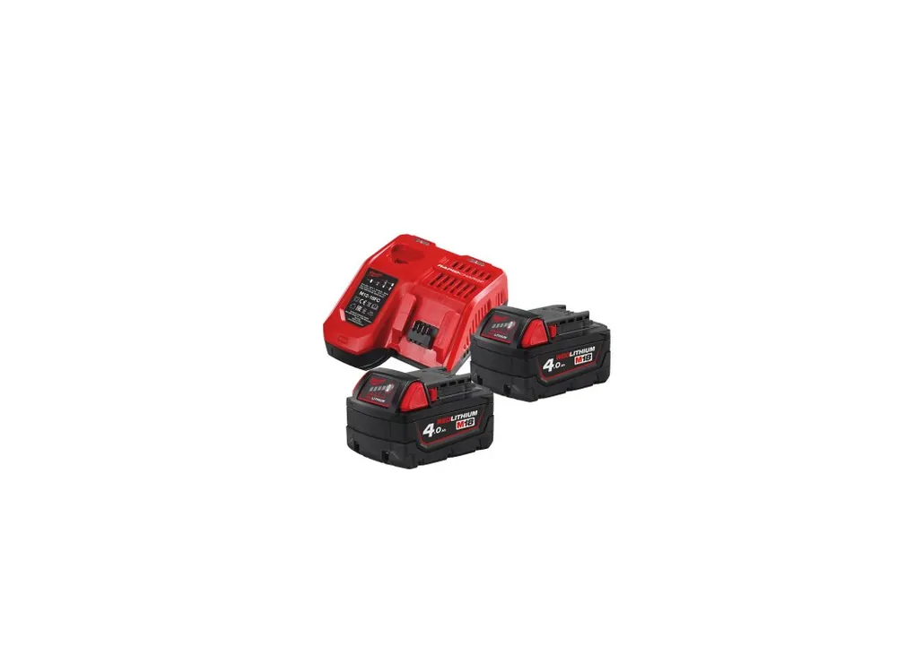 M18 NRG-402 sada akumulátoru a nabíječky 1× M18 4,0 Ah a M12-18 FC 4933459215 MILWAUKEE Originální