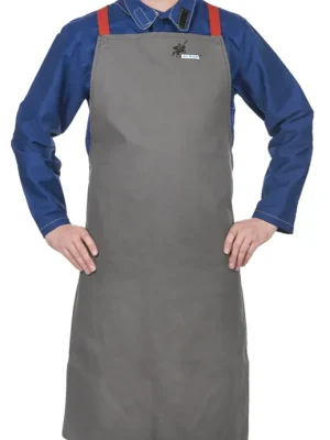 Nová Kolekce Schürze ohne Schulterpolster Weldas Arc Knight /38-4336/ 91x60cm grauer Stoff