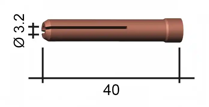 Spannzange 1.6 40 mm /TD0088-16/701.1227/13N22L/ WIG 9/20 JUMBO Sleva