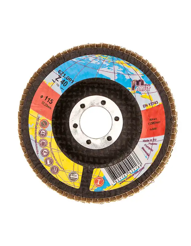 Lamellenscheibe MAMUT Premium Zirkonkorund STD. 150mm 60 (669.002) schräg, Edelstahl Časově Omezené