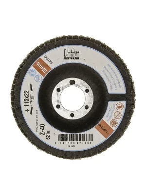 Fächerschleifscheibe MAMUT Eco Uni Zirkonkorund SLIM 115mm zr. 60 (623u) schräg, Edelstahl Vysoce Kvalitní