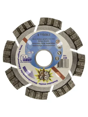 Diamantscheibe MAMUT Profi TURBO 230x22,23mm (242) Stahlbeton, Beton, Ziegel, Poslední Šance