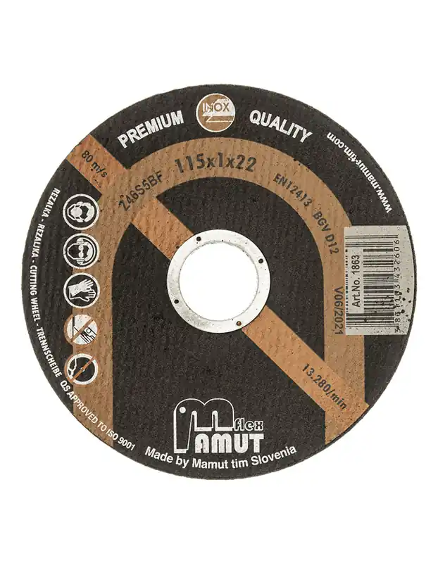 Trennscheibe MAMUT Premium 115x2,0x22,23mm Z46S5BF (186320) Edelstahl, rot Odeslání Ihned