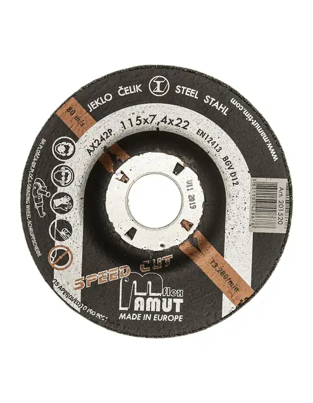 Nejlepší Cena Schleifscheibe MAMUT Premium 150x7,4x22,23mm (201527) Stahl, Edelstahl
