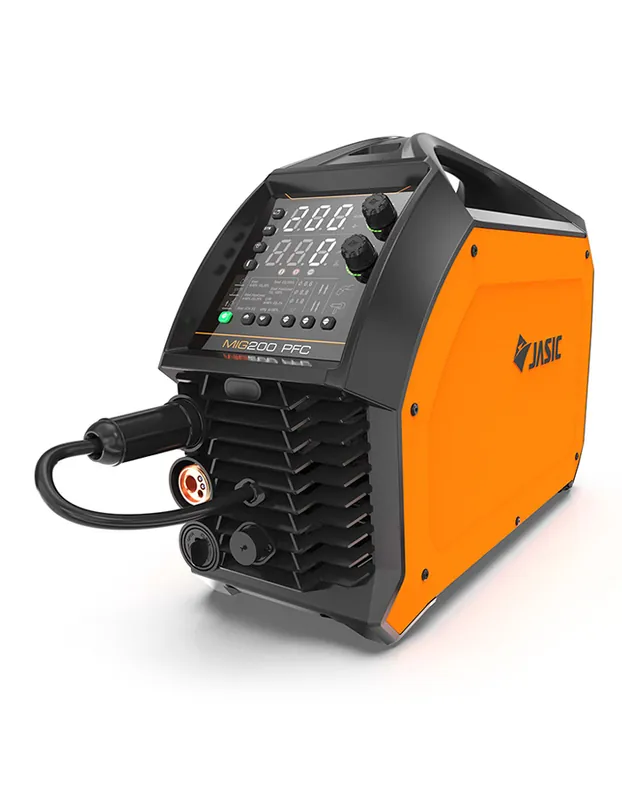 Vysoce Kvalitní Halbautomatisches MIG JASIC 200 PFC mit Brenner MB24/3m + Erdungskabel, (N2S62) 51000845