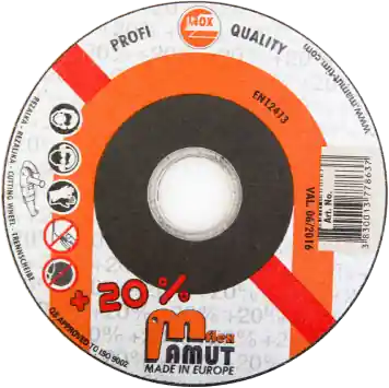 Trennscheibe MAMUT Profi 125x2,0x22,23mm A46S5BF (86520-5) Edelstahl, orange 5Stk/Packung Oblíbený