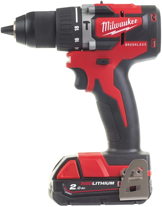 Dokud Zásoby Vydrží Akku-Bohrhammer - kompakt Milwaukee M18™ M18CBLPD-202C /4933464320/