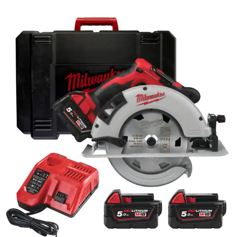 Sezónní Sleva Kreissäge für Holz und Kunststoff 66mm AKU Milwaukee M18BLCS66-502X /4933464590/
