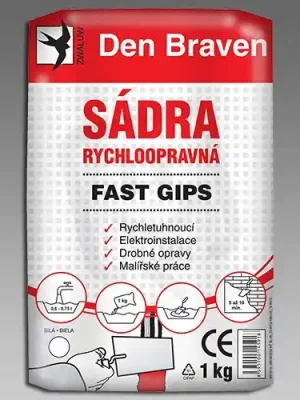 Akční Nabídka Sádra rychloopravná FAST GIPS 20kg DEN BRAVEN 00417GY