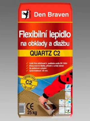 Levný FX lepidlo na obklady a dlažbu Quartz 25 kg C2 DEN BRAVEN 57100Q