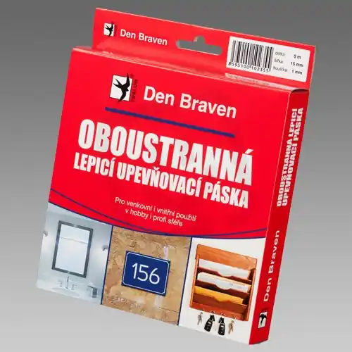 Oboustranně lepicí upev. páska 19x2mmx10m DEN BRAVEN B5271RL Nová Kolekce
