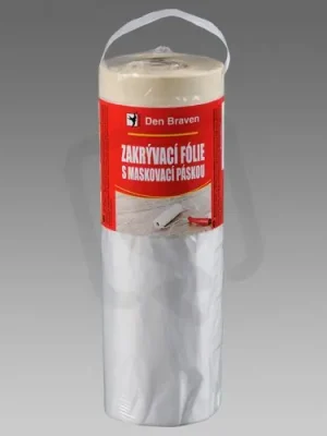 Zakrývací fólie s maskovací páskou 240cmx16m DEN BRAVEN B918FOL Vrácení Zdarma
