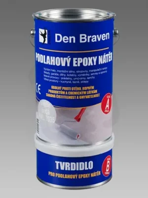 Podlahový nátěr Epoxy 2K 5+1kg RAL 7035 Světle šedá DEN BRAVEN T6000 Jen Po Omezenou Doba