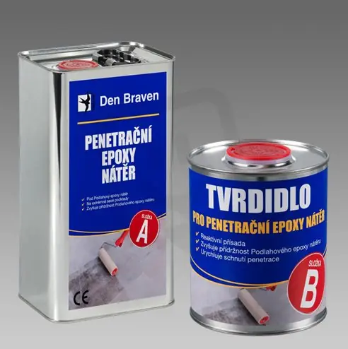 Penetrační epoxy nátěr 4,4KG (2,96+1,44) F1000 DEN BRAVEN T6001 Vysoce Kvalitní