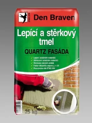 Omezená Nabídka Lepicí a stěrkový tmel QUARTZ FASÁDA 25kg DEN BRAVEN 57106Q