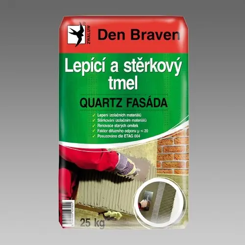Omezená Nabídka Lepicí a stěrkový tmel QUARTZ FASÁDA 25kg DEN BRAVEN 57106Q