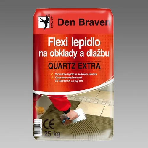 Oblíbený FX lepidlo na obklady a dlažbu Quartz EXTRA 25kg šedá C2T DEN BRAVEN 57104Q