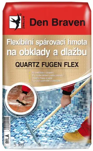 Flexi spár.hmota na obklady a dlažbu šedá 5 kg 473644 DEN BRAVEN 57205Q Horká Nabídka