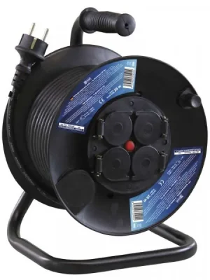 Gumový prodlužovací kabel na bubnu 4 zásuvky 25M 1,5MM SCHUKO Emos P08225 Jen Po Omezenou Doba