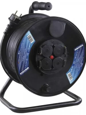 Nejlepší Volba Gumový prodlužovací kabel na bubnu 4 zásuvky 50M 1,5MM SCHUKO Emos P08250