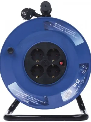 Vrácení Zdarma Prodlužovací kabel na bubnu 4 zásuvky 25M 2,5MM PVC SCHUKO Emos P09225M