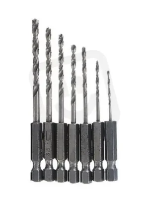 Sada vrtáků HSS šestihranný úchyt 7dílů (1,5-6,0mm) STAVTOOL P26207 Nová Kolekce