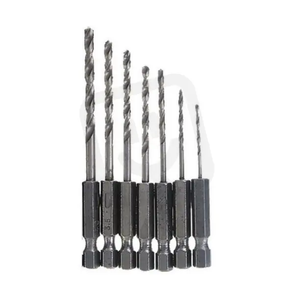 Sada vrtáků HSS šestihranný úchyt 7dílů (1,5-6,0mm) STAVTOOL P26207 Nová Kolekce