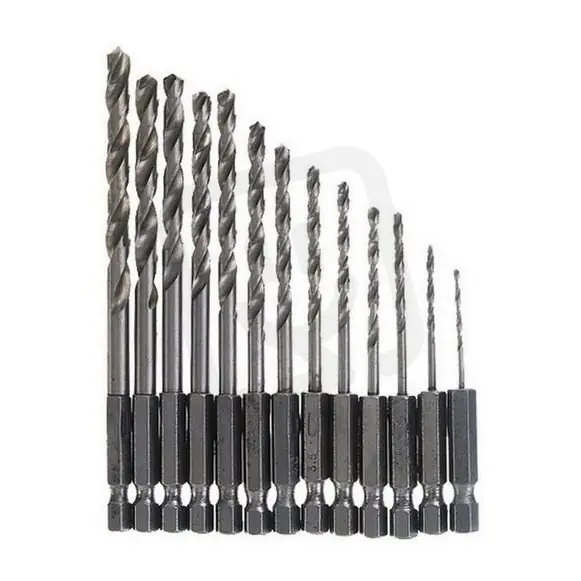Sada vrtáků HSS, šestihranný úchyt 13dílů (1,5-6,5mm) STAVTOOL P26213 Akce