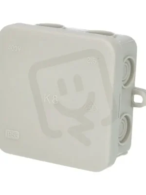Krabice K8 IP55 rozbočovací s naklapávacím víčkem 75x75x36mm FAMATEL 5001 Víkendová Akce
