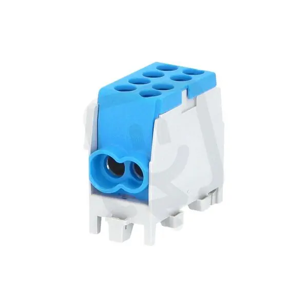 Aktuální Rozbočovací svorkovnice HLAK 25 1/2 M2 100A 1pól AL/CU IP20 modrá na DIN 1006512