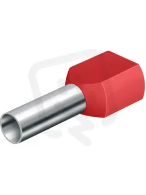 Nakupujte Hned DD 1,5-8 rudá Dutinka dvojitá,průřez 2x1,5mm2/délka 8mm,dle DIN46228,barva rudá