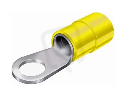 Výprodej Oko izolované 4-6mm2/M5/10mm izolace PVC dle DIN 46237 (GF-M5) OI 6-M 5 žlutá