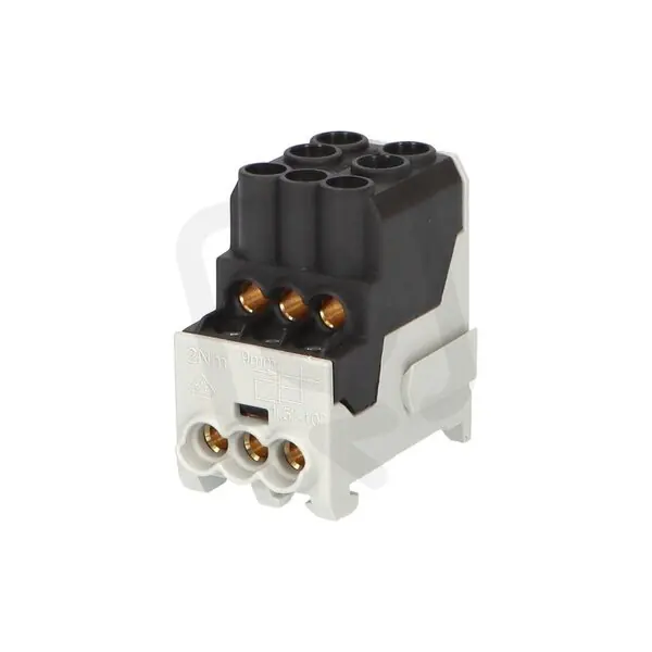 Blok pro rozdělení fází UVB 100 L S 1pól. 101A 1000V černý na DIN 1003201 Super Cena