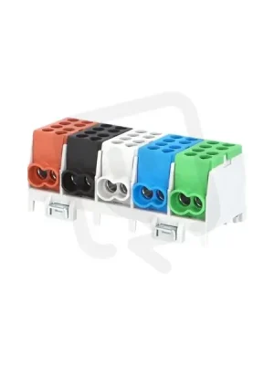 Koupit Online Rozbočovací svorkovnice HLAK 25 5/10 BSG-S 100A 5pól. AL/CU IP20 na DIN 1002831