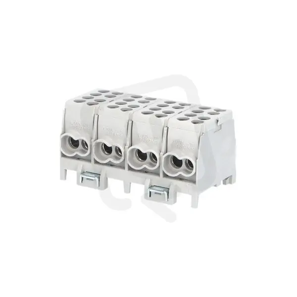Rozbočovací svorkovnice HLAK 25-4/8 GR-S 100A 4pól AL/CU IP20 4xŠ na DIN 1000091 Speciální Cena