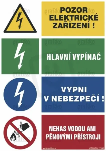 El. napětí/Hlavní vypínač/Vypni v nebezpečí/Nehas, fólie 210x148, 3.9021.SD Must-Have