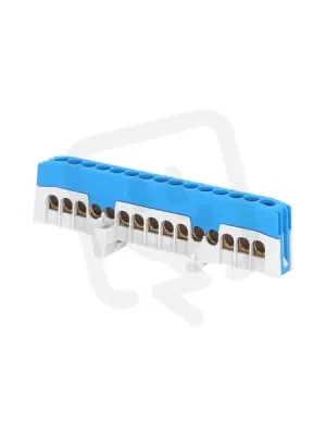 Můstek N 15-F2 (svorkovnice 15x16mm2) krytý IP20 modrý 63A na DIN 1001290 Nejlepší Cena