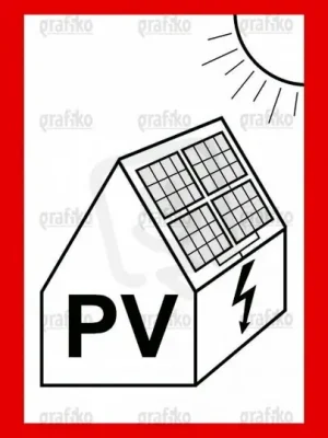 Označení FVE na budově fólie 74x52, GRAFIKO 7.4182.SA Odeslání Ihned