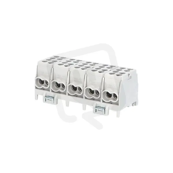 Rozbočovací svorkovnice HLAK 25 5/10 GR-S 100A 5pól. AL/CU IP20 šedá na DIN Cenový Hit