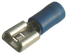 Objímka plochá poloizolovaná, 1,5-2,5mm2/6,3x0,8mm PVC (BF-F608) OPP 2,5-68 Autentický