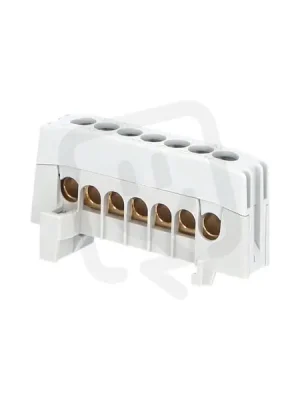 Objednat Nyní Můstek A 7-F2 (svorkovnice 7x16mm2) krytý IP20 šedý 63A na DIN ELEMAN 1001830